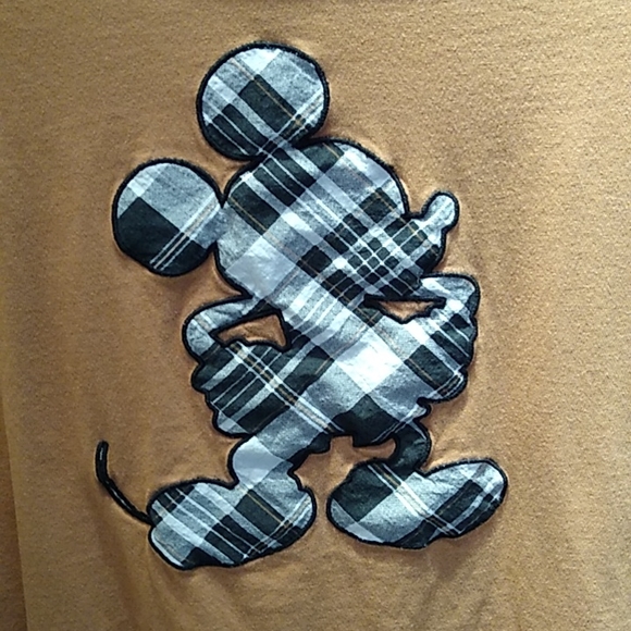 H&M Disney Tops Hm Disney Adorable Plaid Mickey Mouse On A Mustard